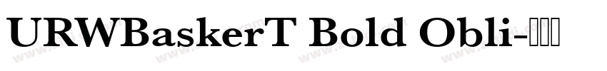 URWBaskerT Bold Obli字体转换